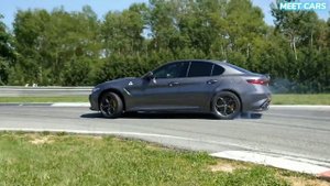 Alfa Romeo GIULIA Quadrifoglio-QV / Drift, Burnout, Acceleration