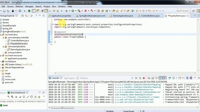 Values from properties file into Spring boot application Practical video смотреть онлайн