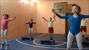 "Степ-аэробика для детей с ОВЗ". Автор - инструктор физкультуры Боброва А.В.