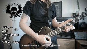 ESP LTD EC-1000T CTM - review/playthrough by Gav King with Fishman Fluence Classics (Neural: Rabea)