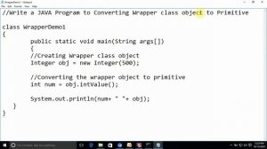 Java Programming ( Wrapper Class in Java )