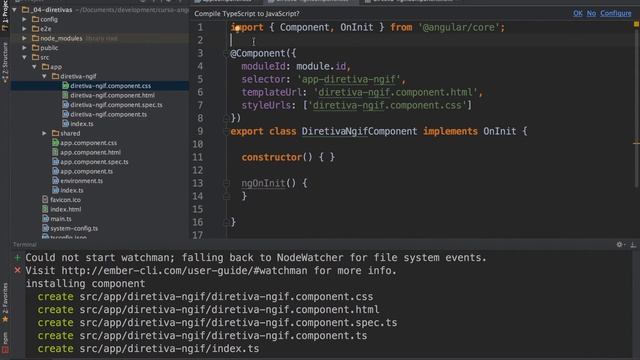 Curso Angular #18: Angular CLI: Criando components, services: ng generate смотреть онлайн