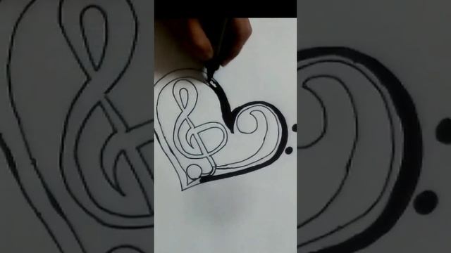 How to draw heart tattoo designs #shortsfeed #shorts