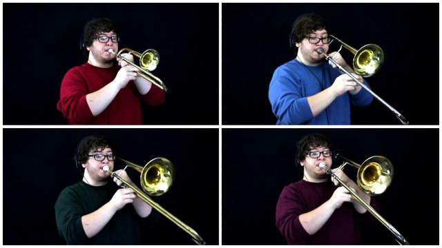 Mii Channel but it's on four different sized trombones (Trombone Quartet) || Eric L. смотреть онлайн