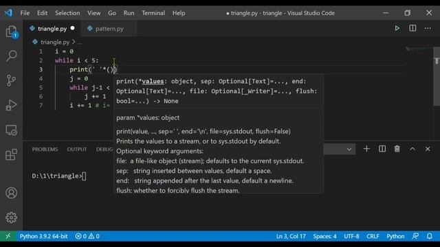 17 Python Pattern Program - Number Triangle/Pyramid without any pre-defined method using while loo смотреть онлайн