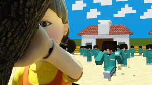 Майнкрафт, но я стал Участником Игры в Кальмара у Домера