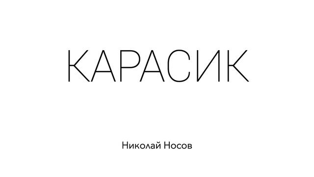 Карасик. Николай Носов. Рассказ для детей смотреть онлайн
