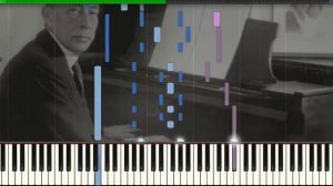 Elegie in e♭ minor Op.3 No.1 Rachmaninov (Piano Tutorial Synthesia)