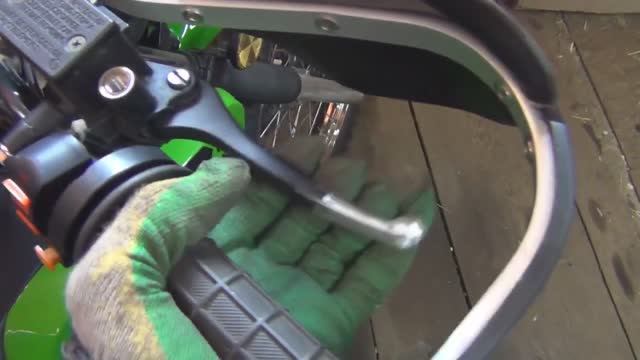 Защита на руль, ремонт пера вилки мотоцикла. смотреть онлайн