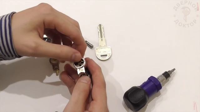 Сборка EVVA ICS в исполнении ключ-вертушка