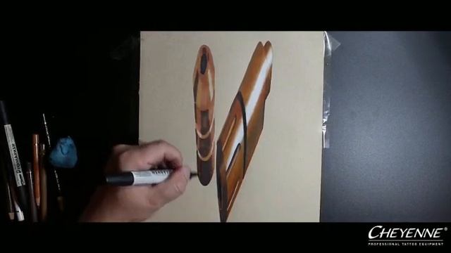 Cheyenne SOL Nova / 3D Drawing by Tattoo Artist Michael Koschel смотреть онлайн