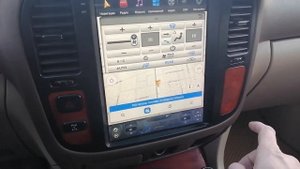 Lexus LX470 магнитола в стиле TESLA (работа в -40)