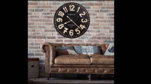 Настенные часы большого размера в интерьере. Магазин Меrgermag.ru