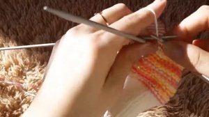 Рукавички-Царапки спицами для новорожденного. Мастер класс. Knit No-scratches Baby Mittens.