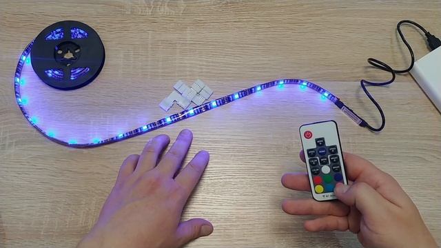 RGB LED лента с пультом управления и питанием от USB из Китая