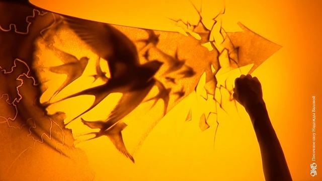 Песочная анимация в подарок на день рождения Аннушки из Москвы смотреть онлайн