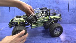 ЛЕГО ТЕХНИК олдскул LEGO TECHNIC Джип 4X4 OFF ROADER Обзор 8466  [музей GameBrick]