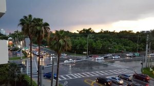 Поломался светофор во время грозы