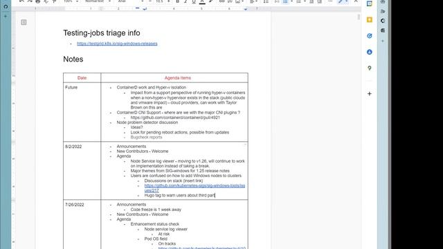 Kubernetes SIG-Windows 20220802 смотреть онлайн