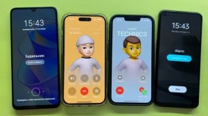 Incoming WhatsApp Call iPhone 14pro vs iPhone 13pro Second line real Call Honor X7a vs OppO A55