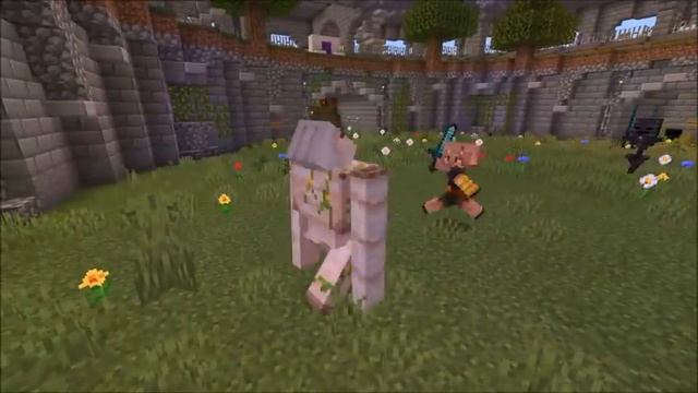 IRON GOLEM VS ALL SWORD-WIELDING PIGLIN BRUTES, VINDICATORS AND WITHER SKELETONS | MINECRAFT смотреть онлайн