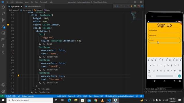 Welcome, Login, Signup Page - Flutter UI - Speed Code @flutter app develop