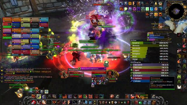 WoW WotLK Classic fury warrior pve Trial of the Crusader 25-man Lord Jaraxxus kill 2 смотреть онлайн
