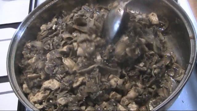 Шампіньйони з курячим філе. Шампиньоны с куриным филе
