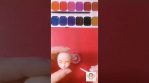 Роспись личика акварелью