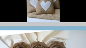 Прекрасные идеи декора для кухни и дома из мешковины