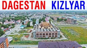 Город Кизляр ~ Дагестан ~ обзор виды сверху с высоты птичьего полета аэросъемка