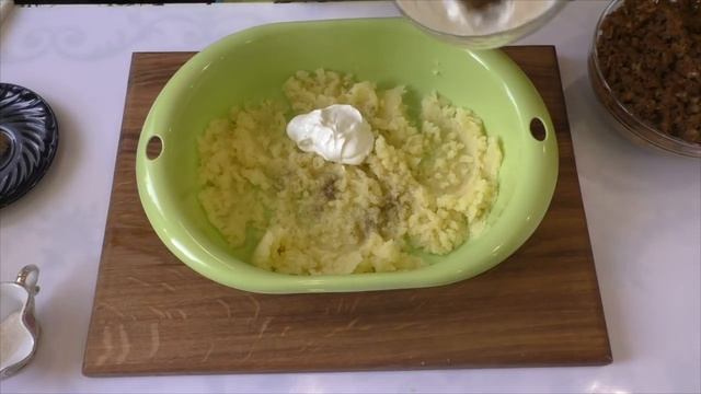 КАРТОФЕЛЬ ФАРШИРОВАННЫЙ ФАРШЕМ В ДУХОВКЕ