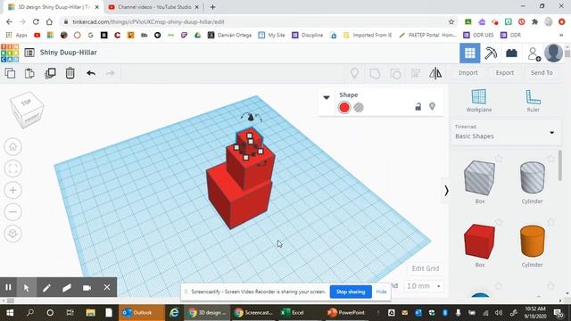 Tinkercad - Stack Align Group