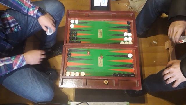 Вадим - Бордей (Короткие нарды / Backgammon 11 pts) - Мощная партия с кубом на 16 смотреть онлайн