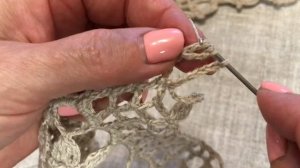 Скатерть вязаная крючком часть 2 / вязание крючком