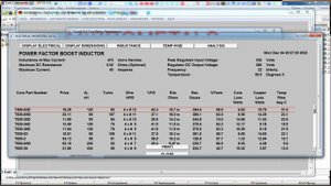 Расчет и анализ дросселя с помощью программы Micrometals inductors.