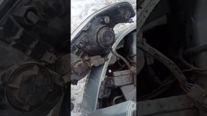 как снять  переднюю фару Nissan Almera classic, где регулировка фар ниссан альмера классик