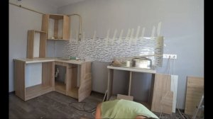 сборка и установка кухонного гарнитура
