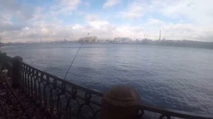 Рыбалка на р.Нева в черте города (осень 2016)