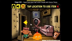 Прохождение Игры. Обезьянки Идут К Счастью. Этап 585. Игра В Кальмара Плюс Криминальное Чтиво.