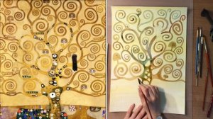 Густав Климт. Дерево жизни. Рисуем по мотивам автора.