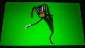 cartoon dog jumpscare green screen