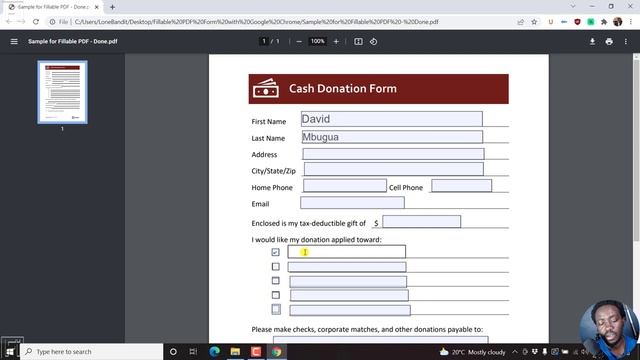 How to Fill a Fillable PDF Form for Free Using Google Chrome смотреть онлайн