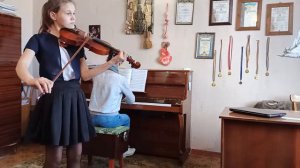 К. Шутенко                                 Концертино в українському стилі.                 1частин