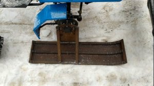 Установка лыж на мотоблок.