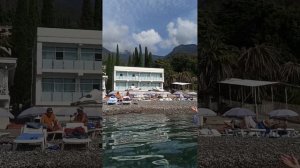 Старая Гагра.Пляж Пансионата Челюскинцев 06.10.2023г.