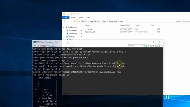SSH - Generate SSH key pair on Windows смотреть онлайн