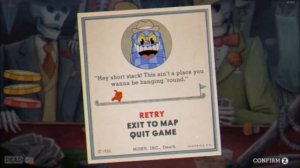 Cuphead - "The King's Court" Game Over Screen Version