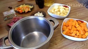 Тыква с картофелем по-китайски (南瓜炖土豆, Nánguā dùn tǔdòu). Китайская кухня.