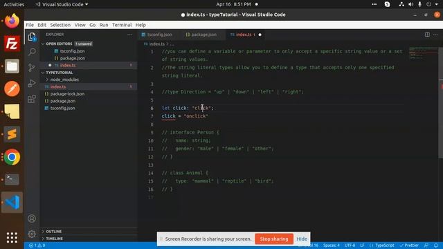 Typescript Tutorial #18 String literal types